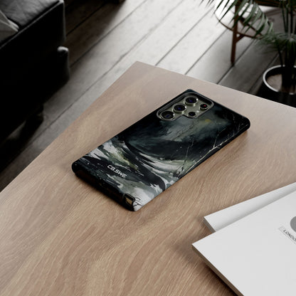 Moody Winter Landscape Watercolor Art Phone Cover Samsung S23 - Tough