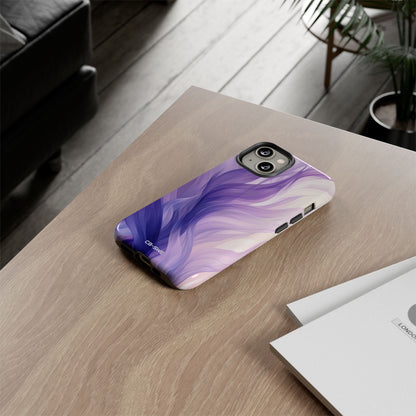 Flowing Purple Whispers - iPhone Case