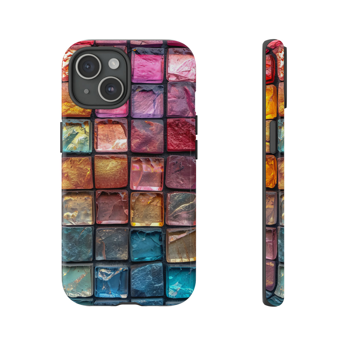 Pastel Mosaic Elegance - Protective Phone Case