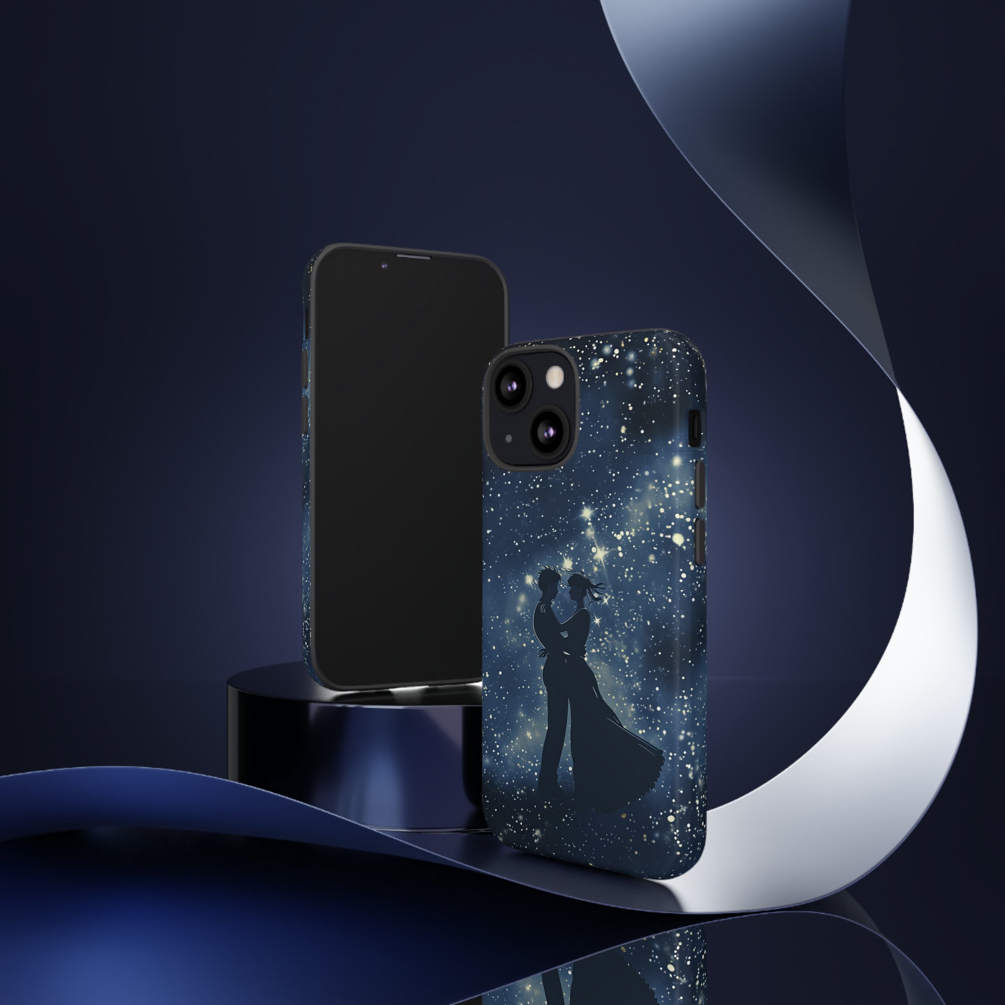 Starry Night Embrace - Protective Phone Case