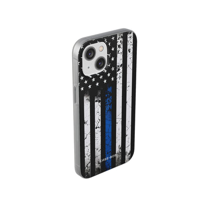 Blue Stripe Flag iPhone 14 Case - Soft
