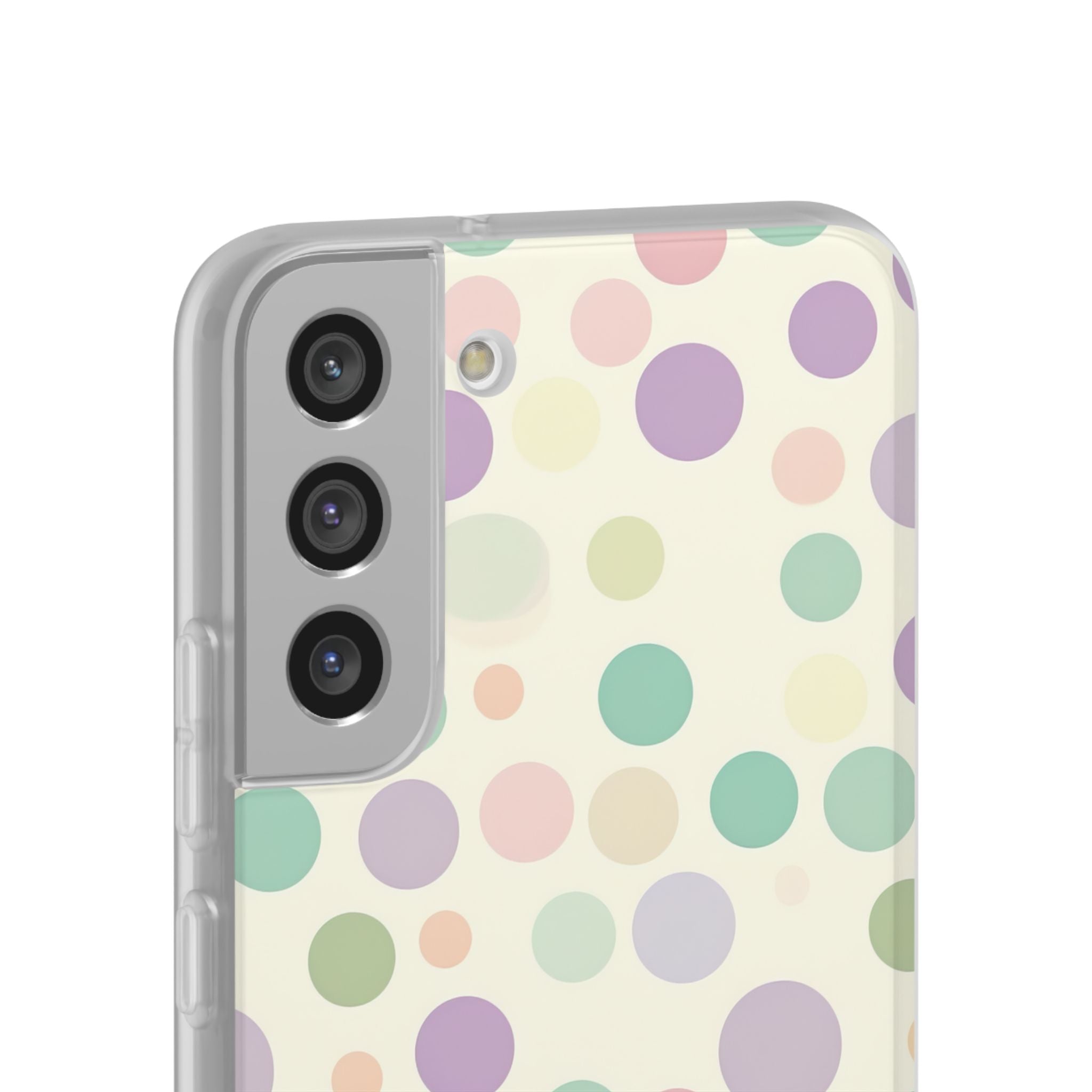 Playful Pastel Polka Dots - Flexi Samsung S22 Phone Case