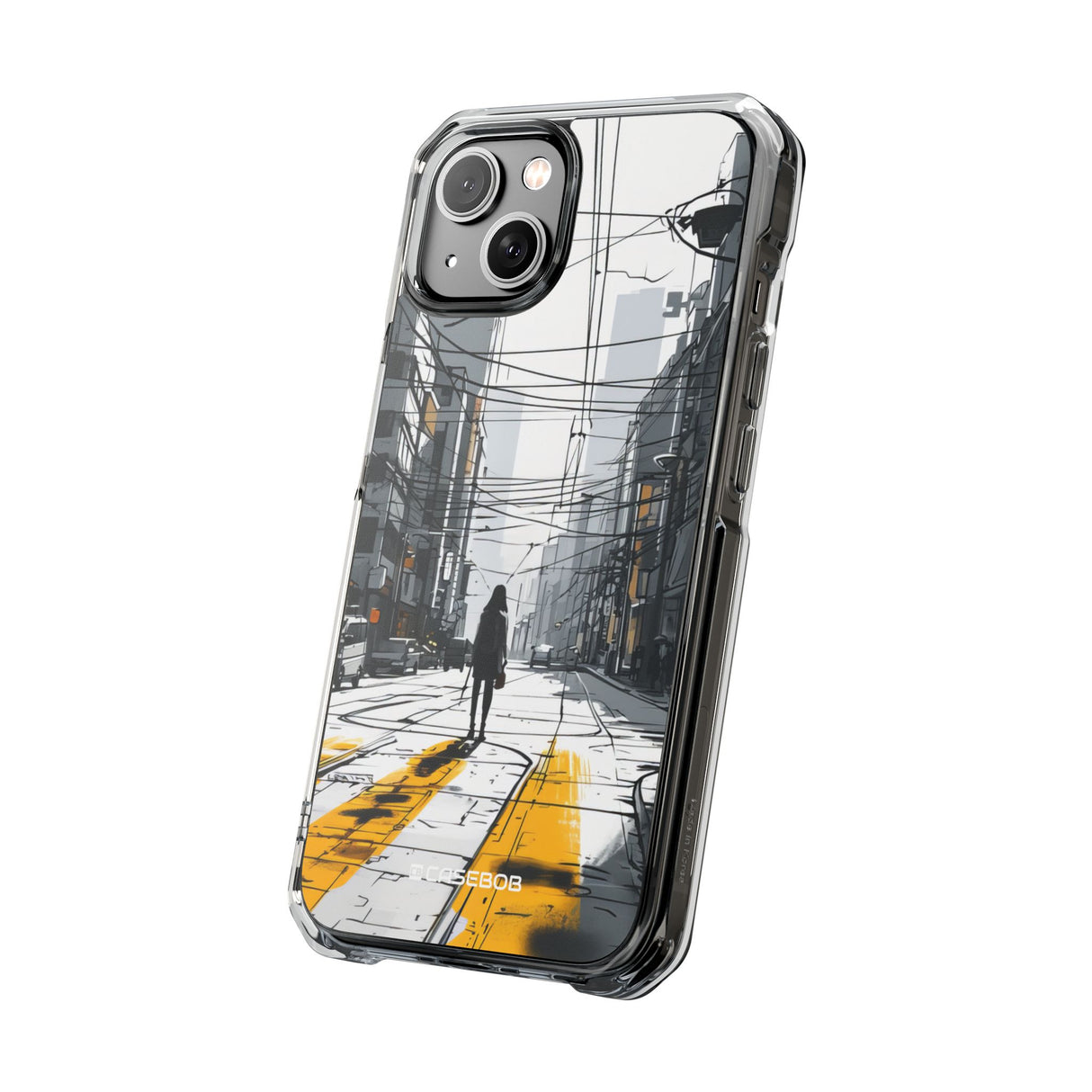 Urban Solitude - Phone Case for iPhone (Clear Impact - Magnetic)