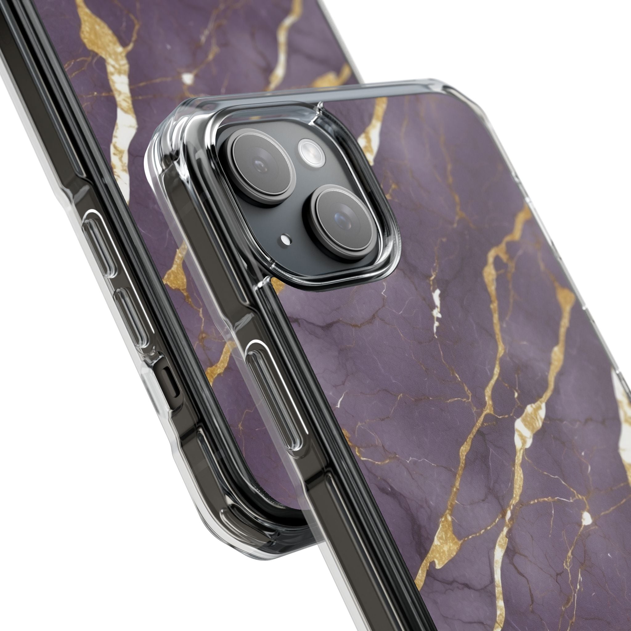 Golden Veins Flowing iPhone Case - Impact