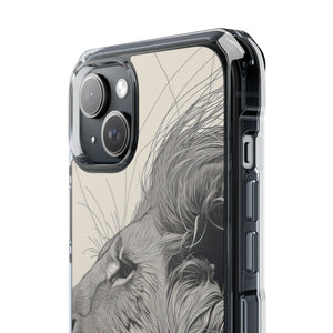 Majestic Linework – Handyhülle für iPhone (Clear Impact – Magnetisch)