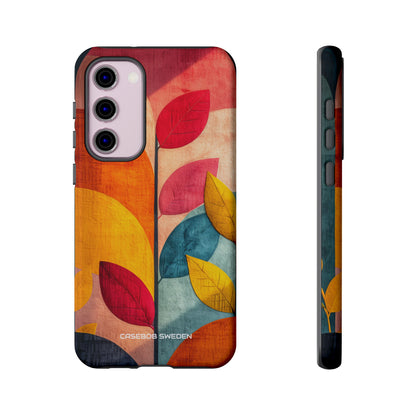 Abstract Orange Blue Design - Tough Samsung S23 Phone Case