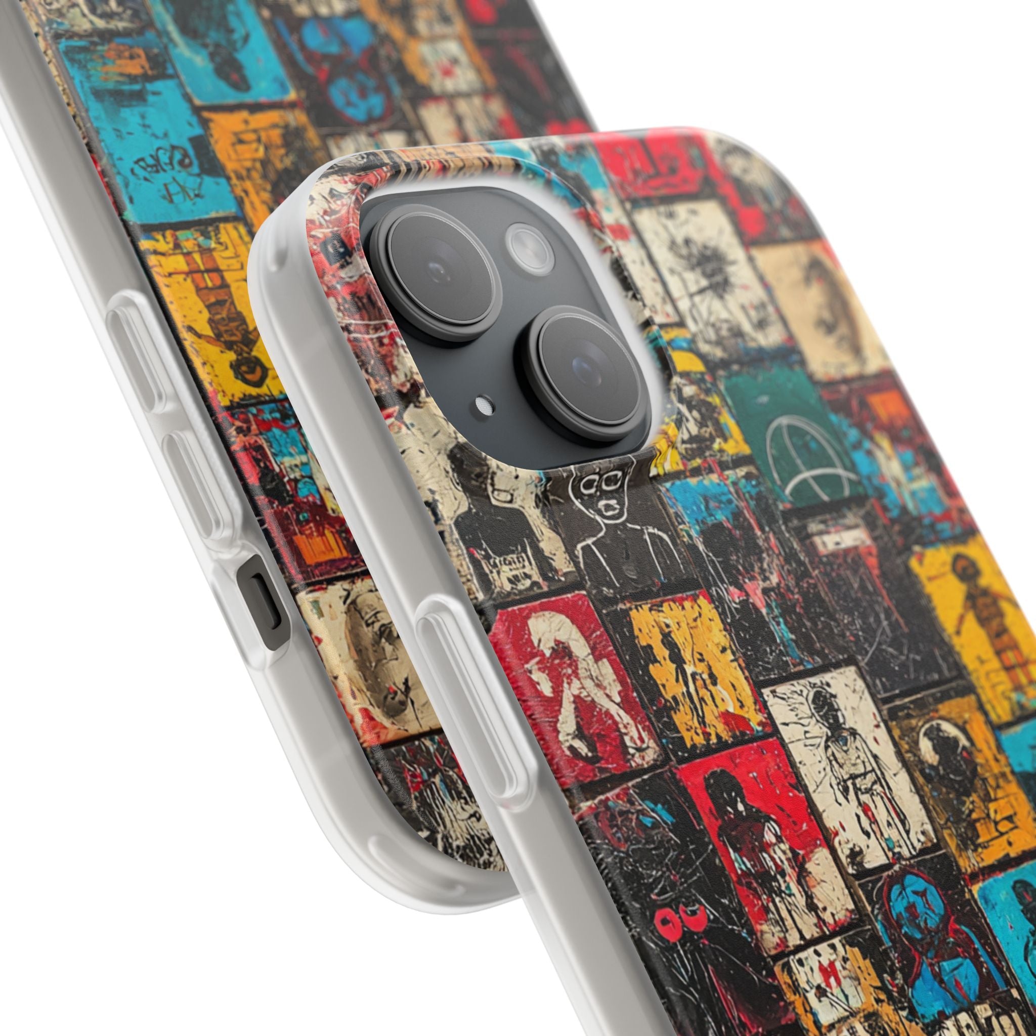 Figured Grid iPhone 15 Case - Soft