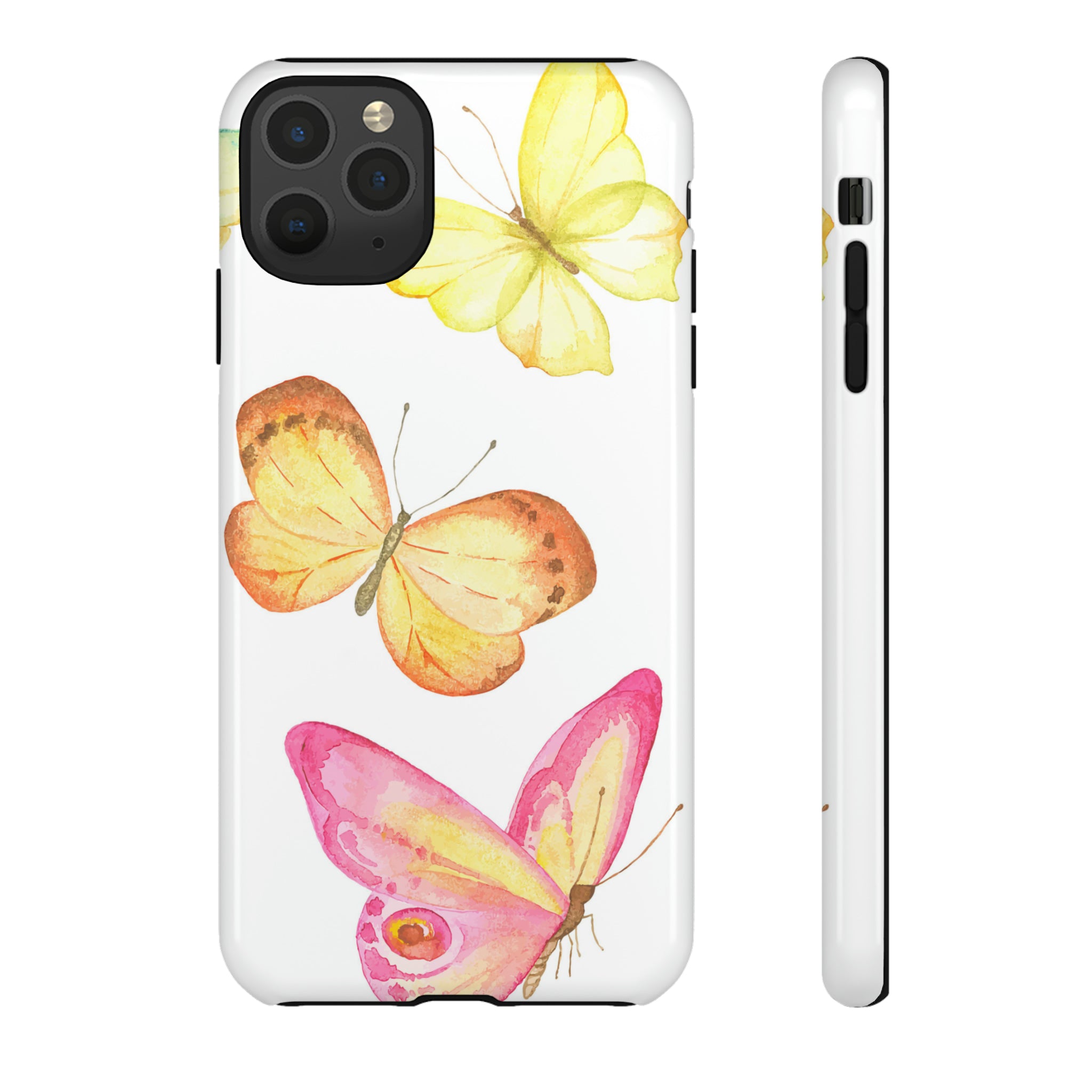 Watercolor Butterflyes - Protective Phone Case