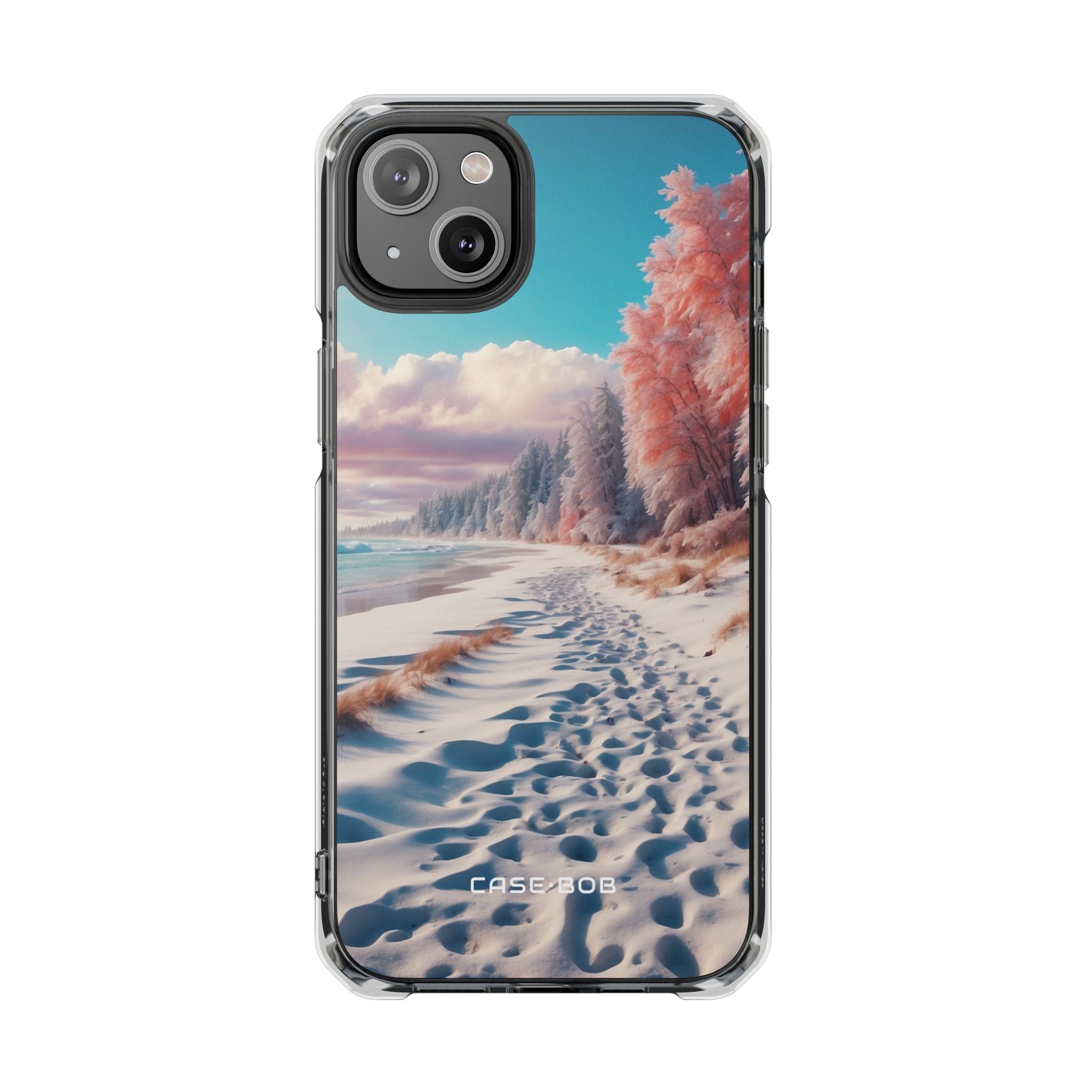 Snowy Footprints iPhone 14 Plus Case - Impact