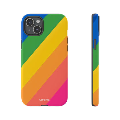 Vibrant Geometric Spectrum - iPhone Case