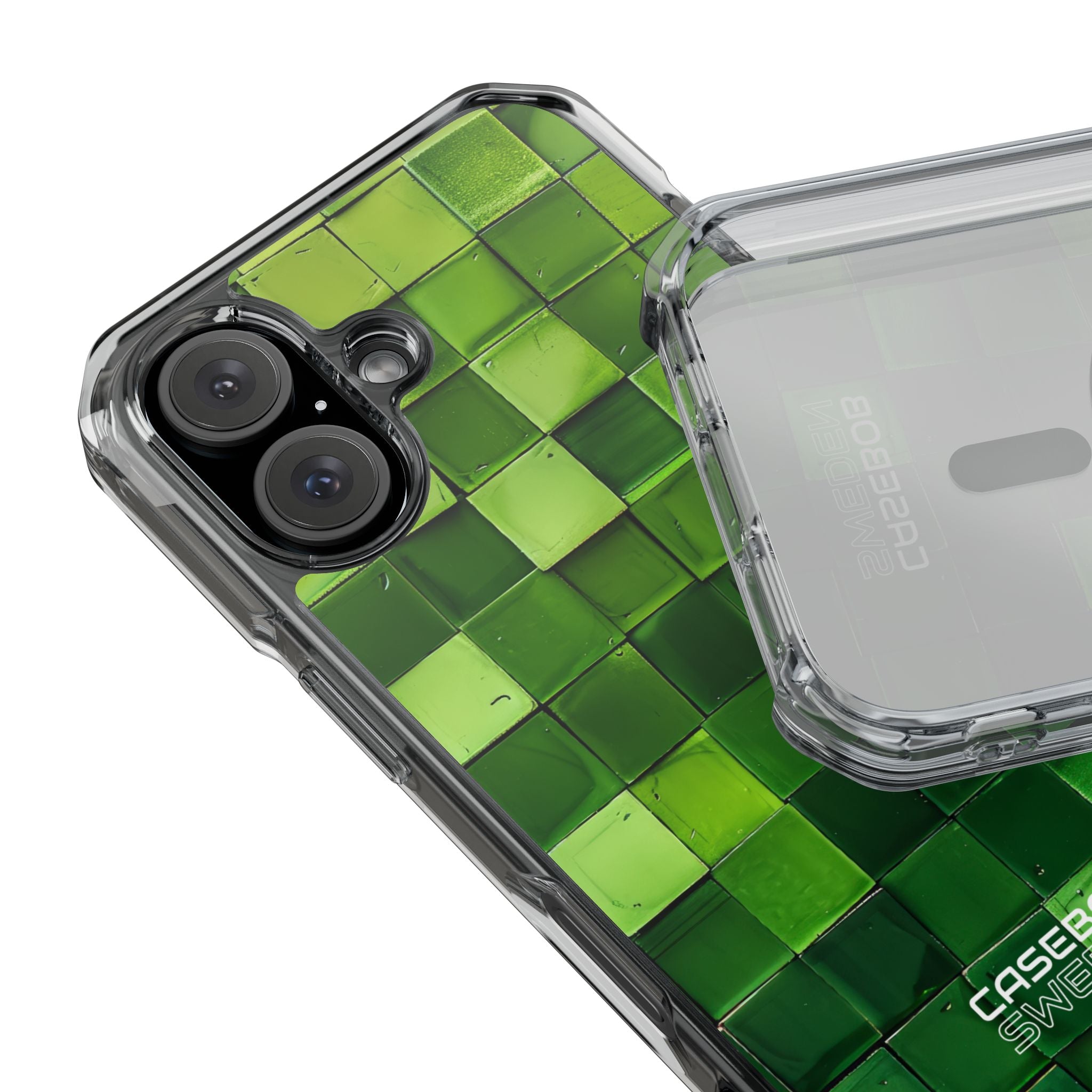 Green Tile Harmony iPhone 16 - Impact Clear+