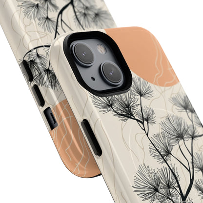 Spiky Tree Sunset iPhone 14 Case - Tough+