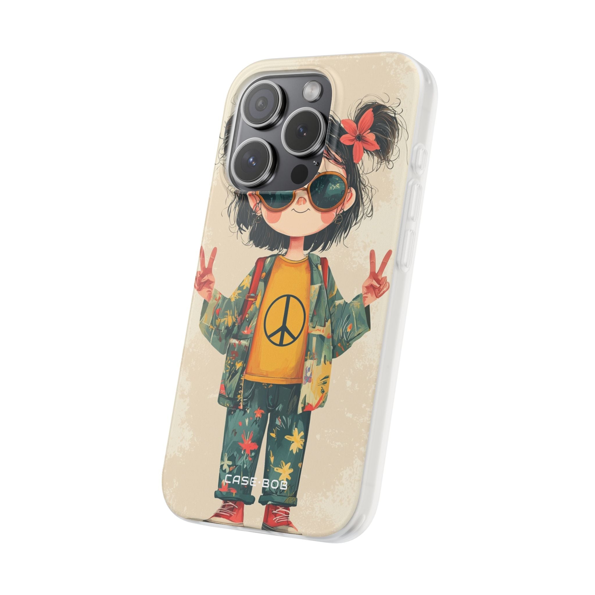Peace Pigtails iPhone 15 Pro Case - Soft