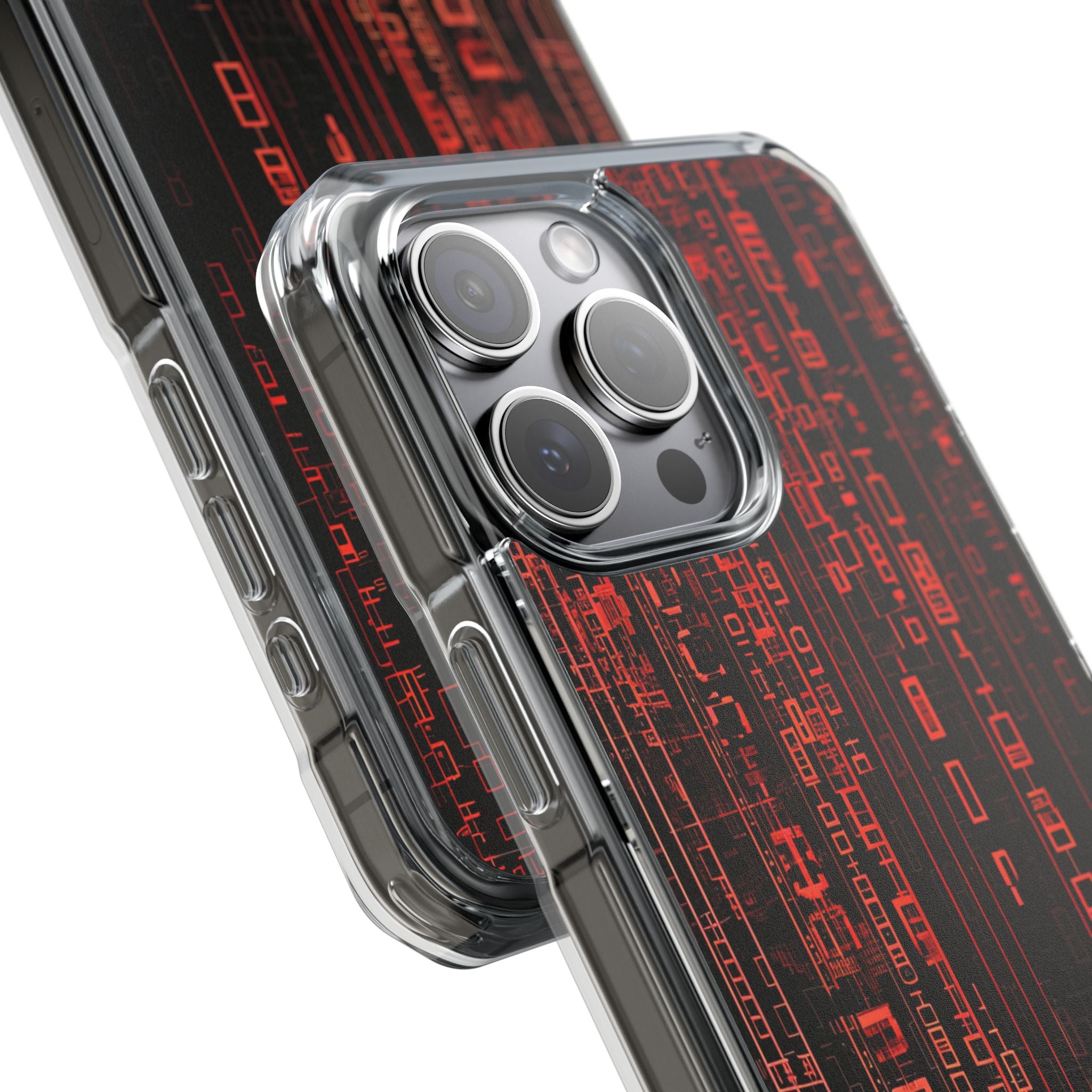 Neon Circuit Dreams iPhone 15 - Impact Clear+