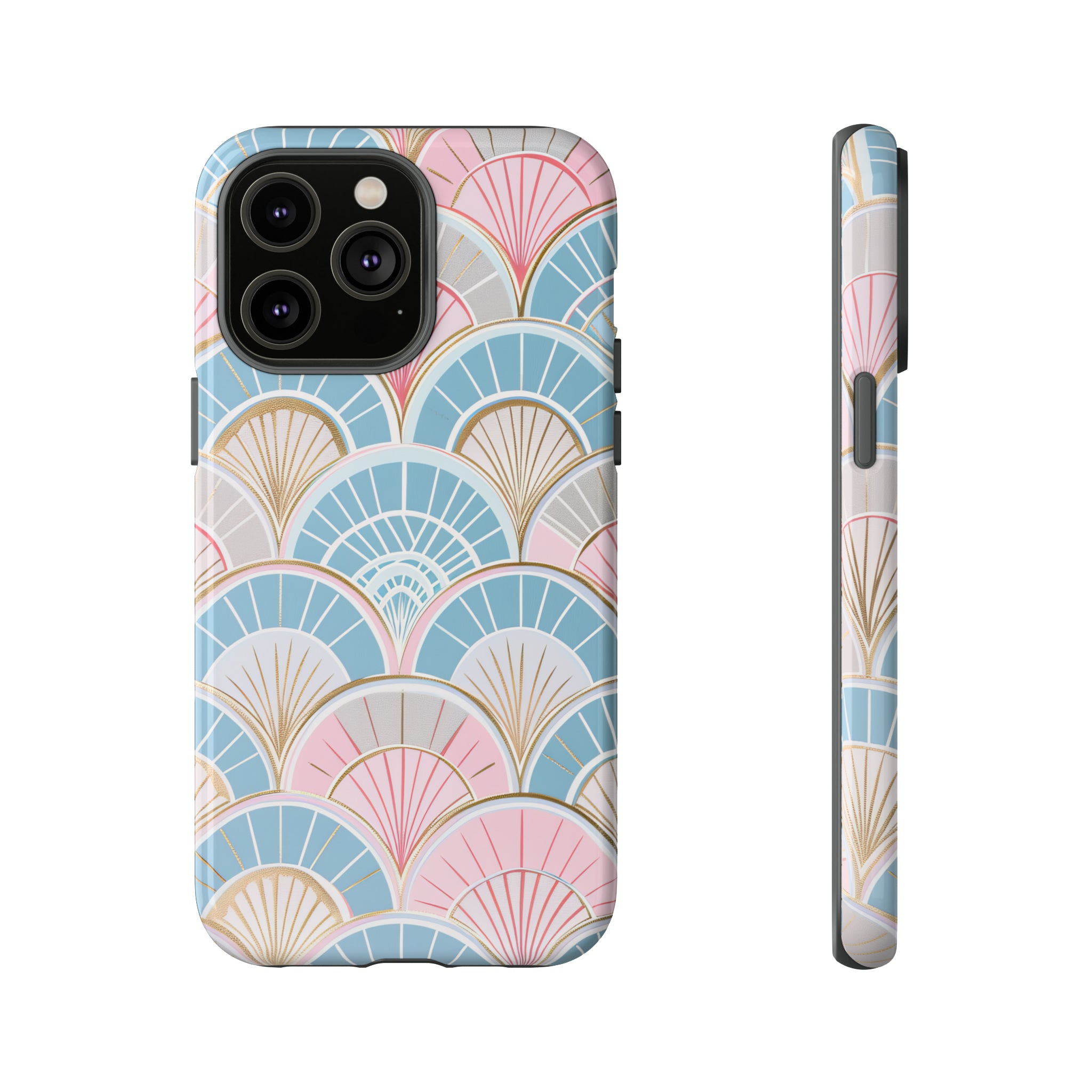 Art Deco Floral Fusion - Protective Phone Case