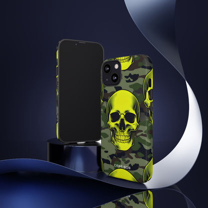 Neon Skull Camo iPhone 13 Case - Tough