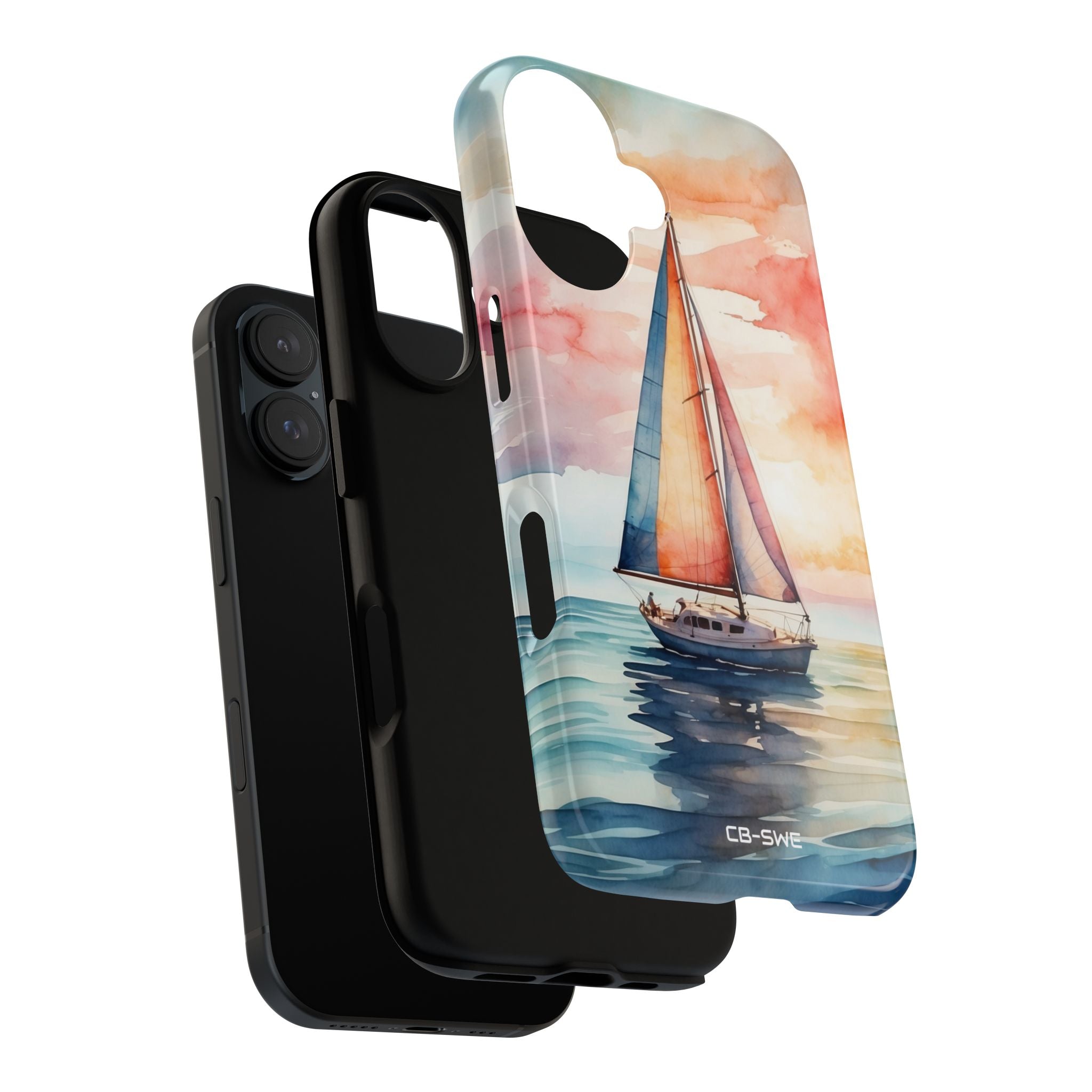 Sailboat Glides Calm - iPhone Case