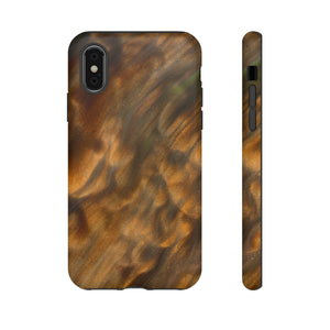 Gold Sand Ink Art iPhone Case (Protective) iPhone X Matte Phone Case