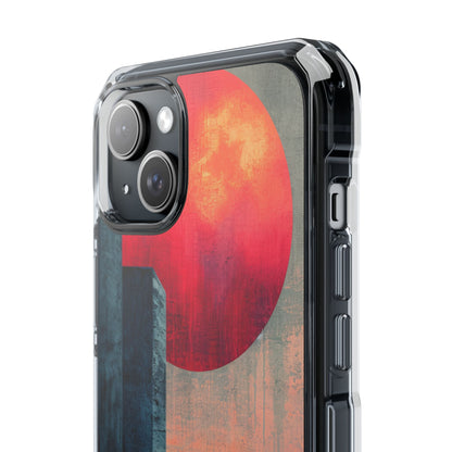 Abstract Geometric Skyline - Clear Impact iPhone 15 Phone Case