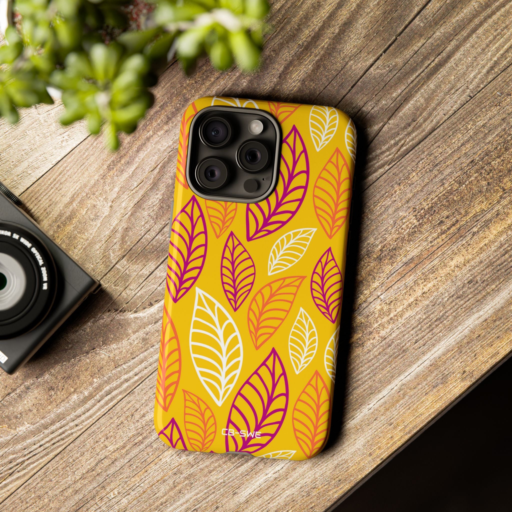 Vibrant Leaf Symphony - iPhone Case