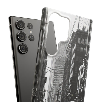 Urban Cityscape Line Perspective Samsung S23 - Slim Phone Case