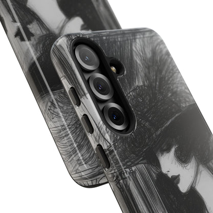 Vintage Feather Elegance Samsung S25 - Tough
