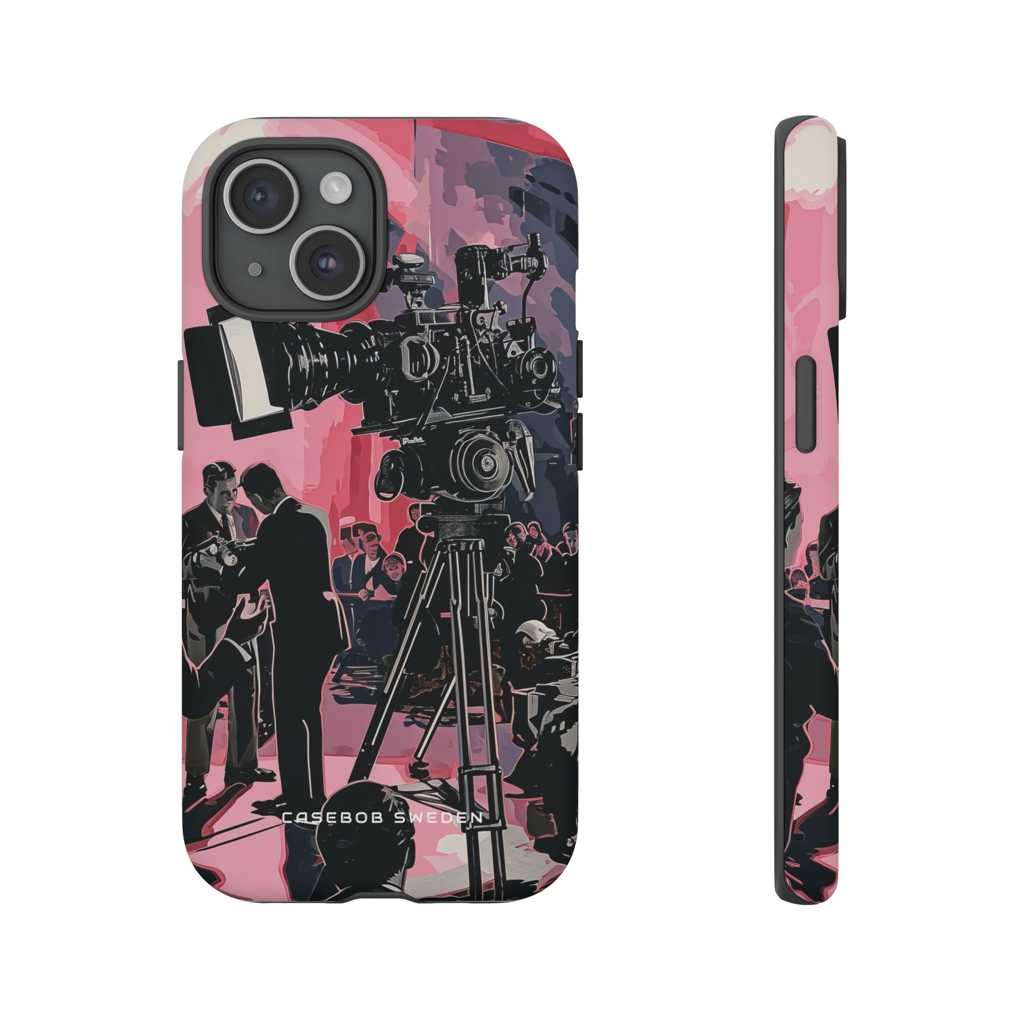 Retro Cinematic Spotlight iPhone 15 - Tough Phone Case