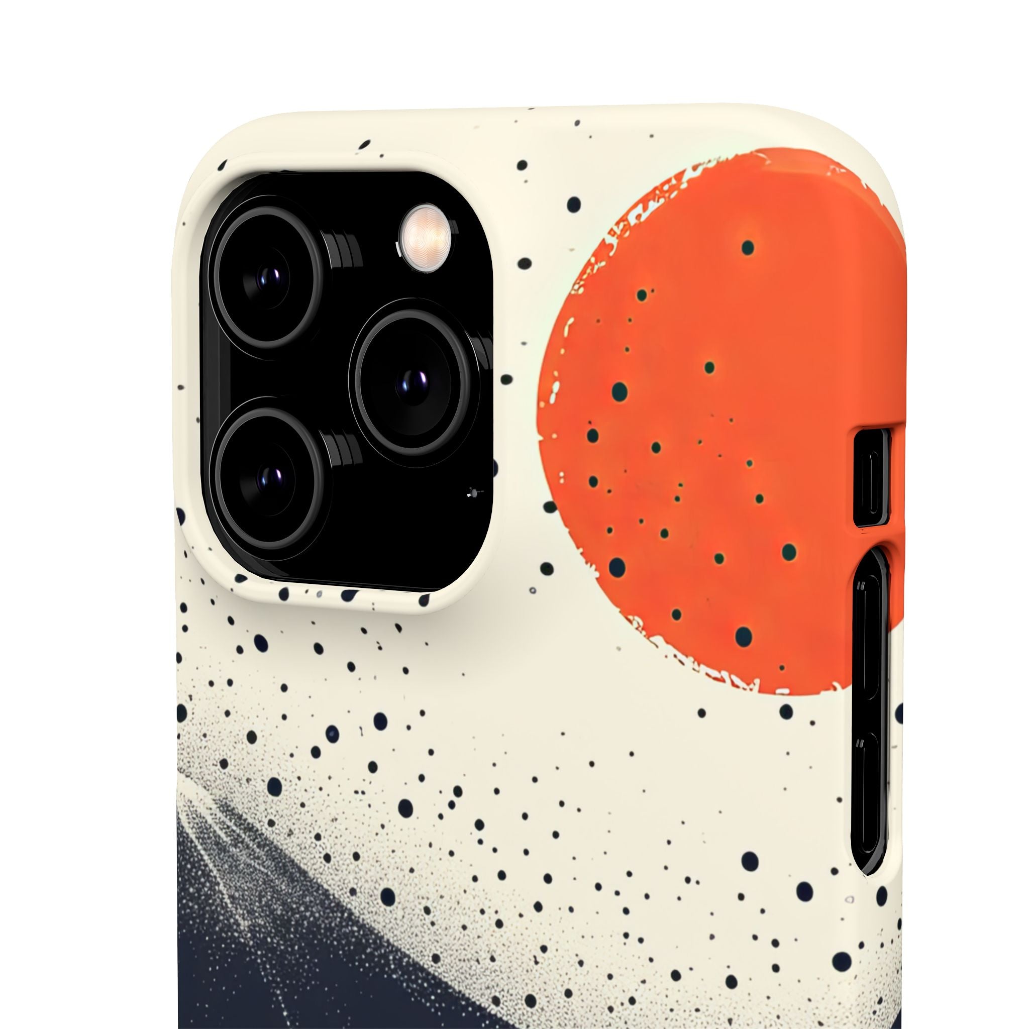 Red Sun Over Flowing Horizons iPhone 14 - Slim Phone Case