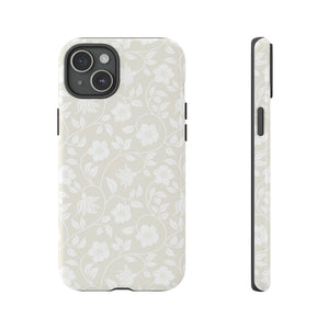 Light Color Floral iPhone case (Protective) - Protective Phone Case