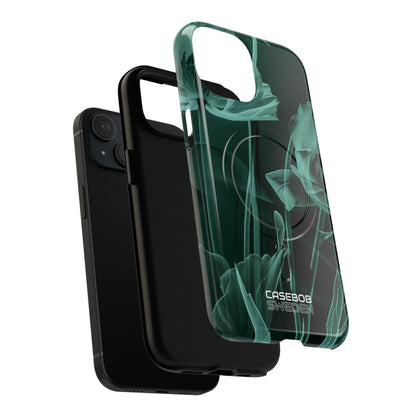 Teal Bloom Radiance iPhone 15 - Tough+