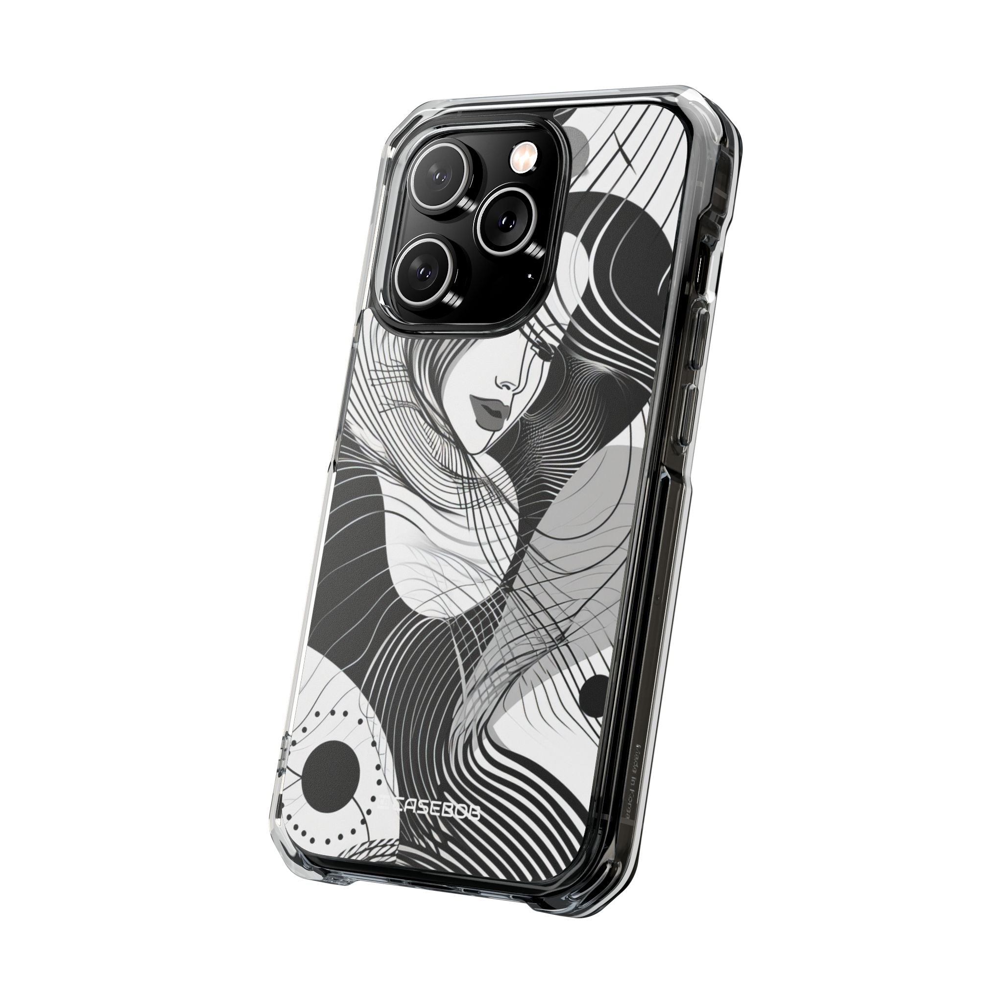 Fluid Noir Rhythm - Phone Case for iPhone