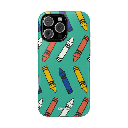 Crayons Dance Playfully - iPhone Case