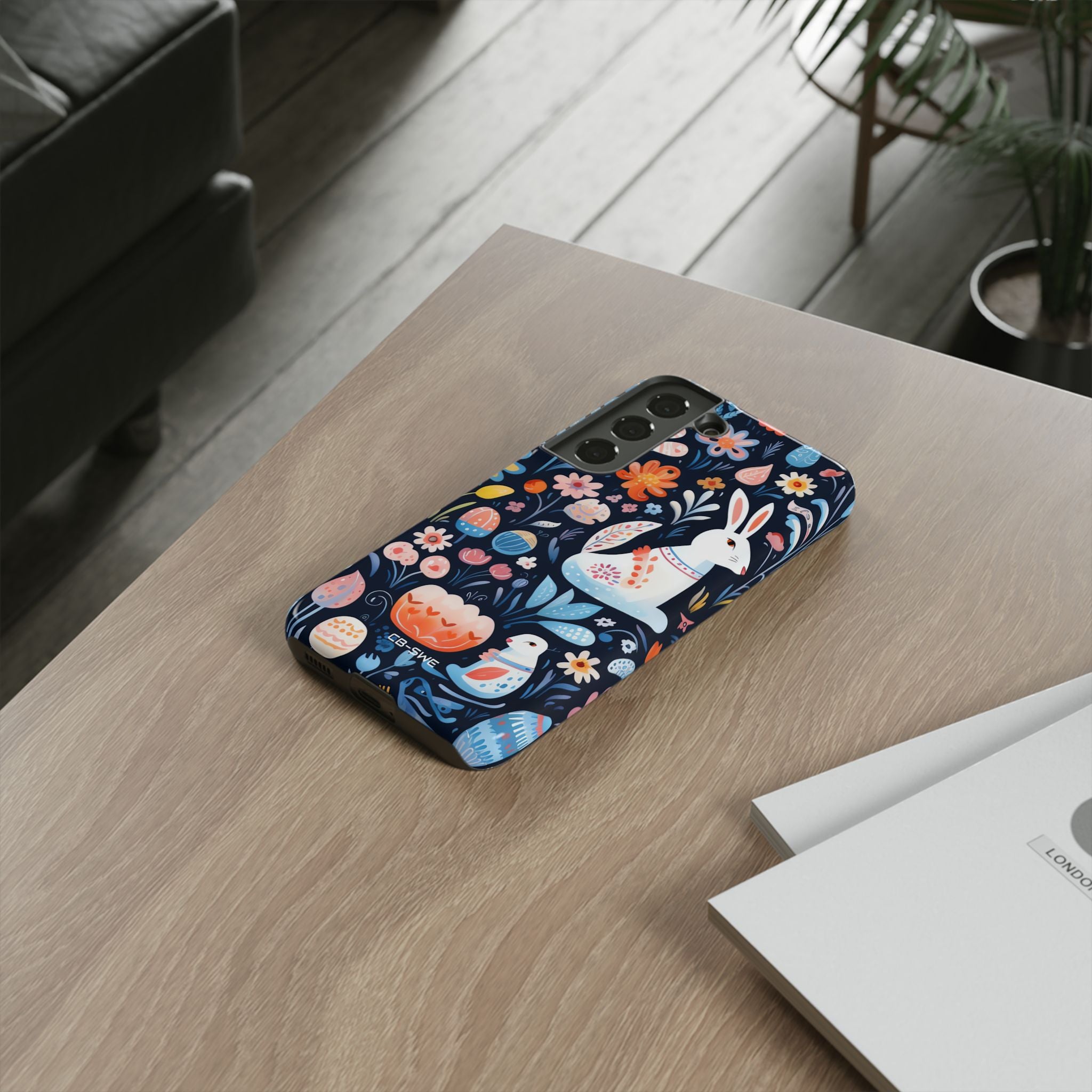 Bunnies Play Among Flowers - Samsung Case