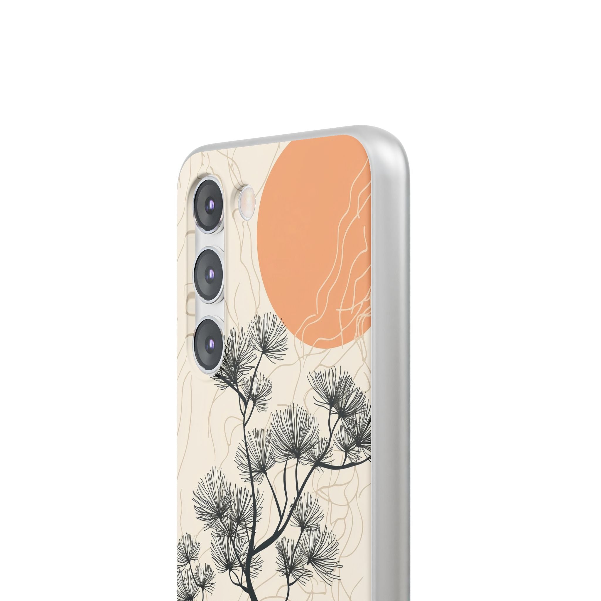 Spiky Tree Sunset Samsung S23 Case - Soft