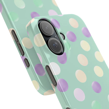 Pastel Polka Dots - Slim iPhone 16 Phone Case