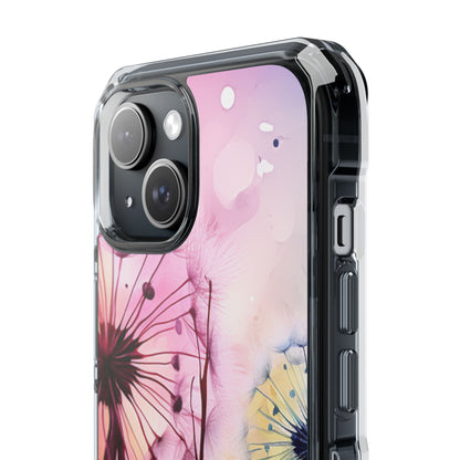 Pink Dandelion Glow iPhone 15 Case - Impact