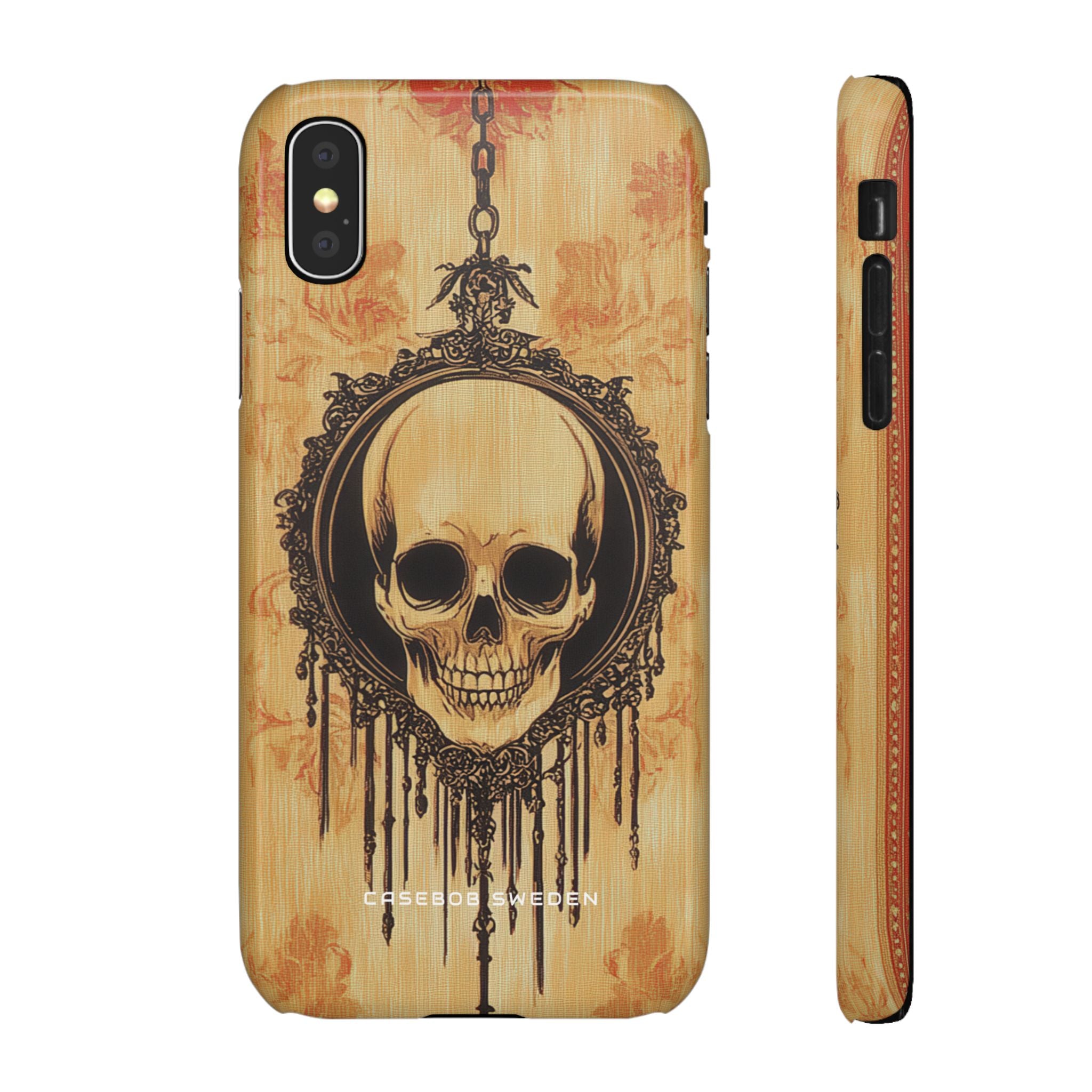 Gothic Skull Elegance iPhone X - Schlanke Handyhülle