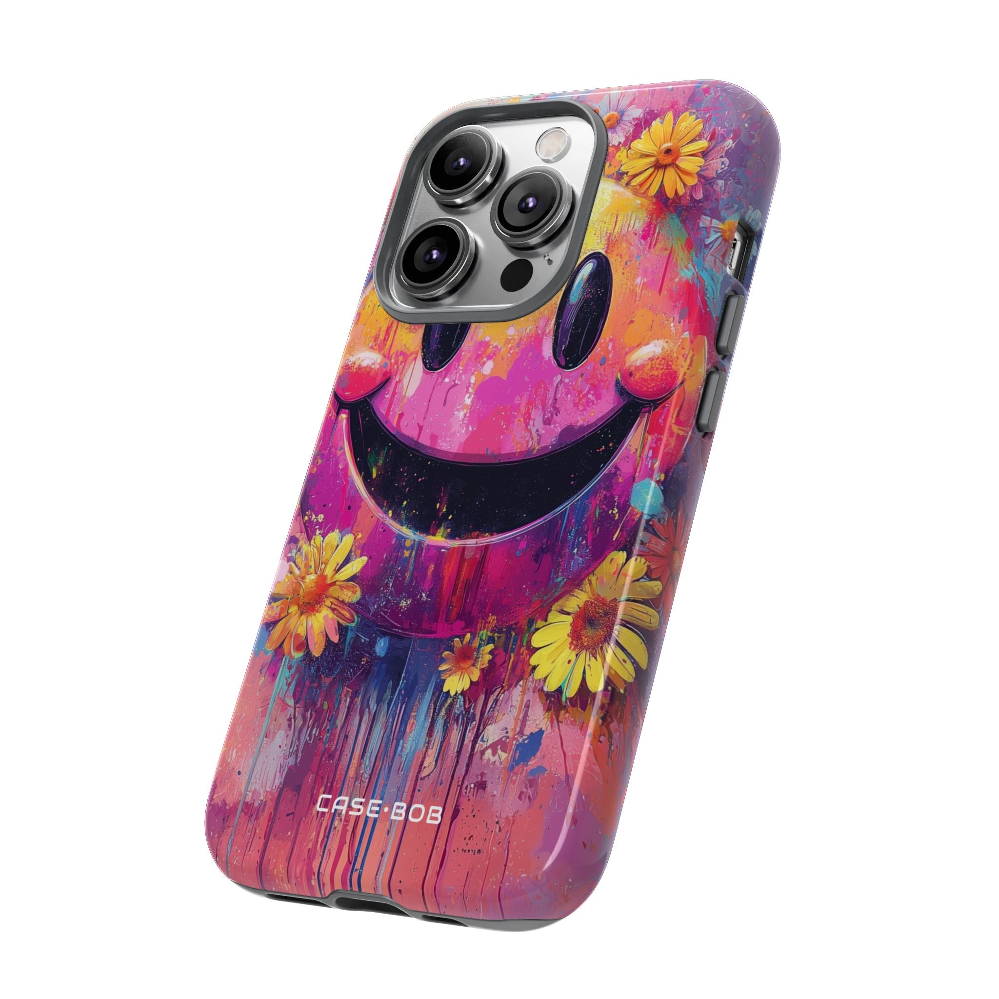 Smiley Bloom iPhone 14 Pro Case - Tough