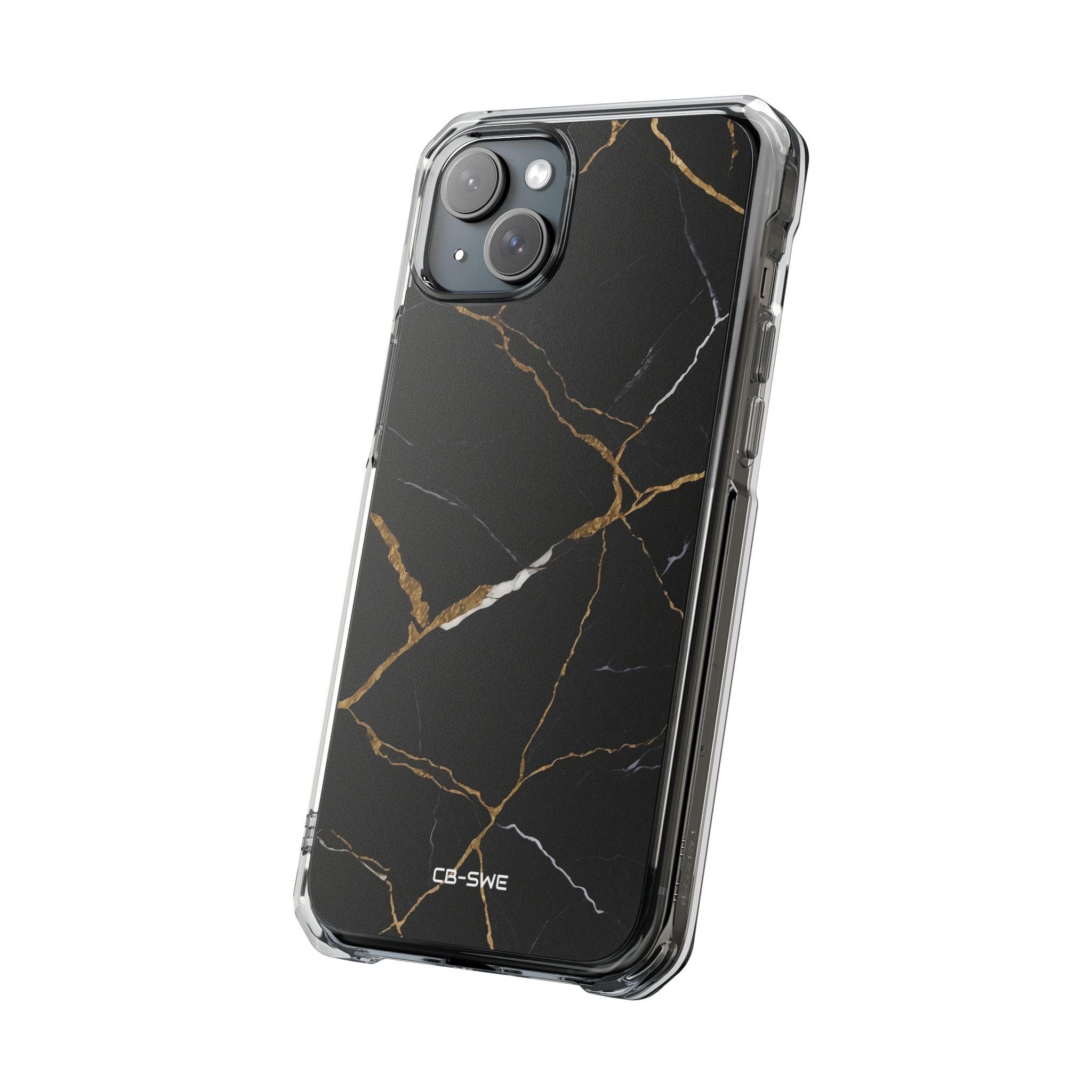 Golden Veins Emerge iPhone Case - Impact