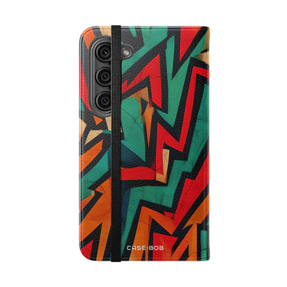 Jagged Flame - Samsung S23 Case - Wallet