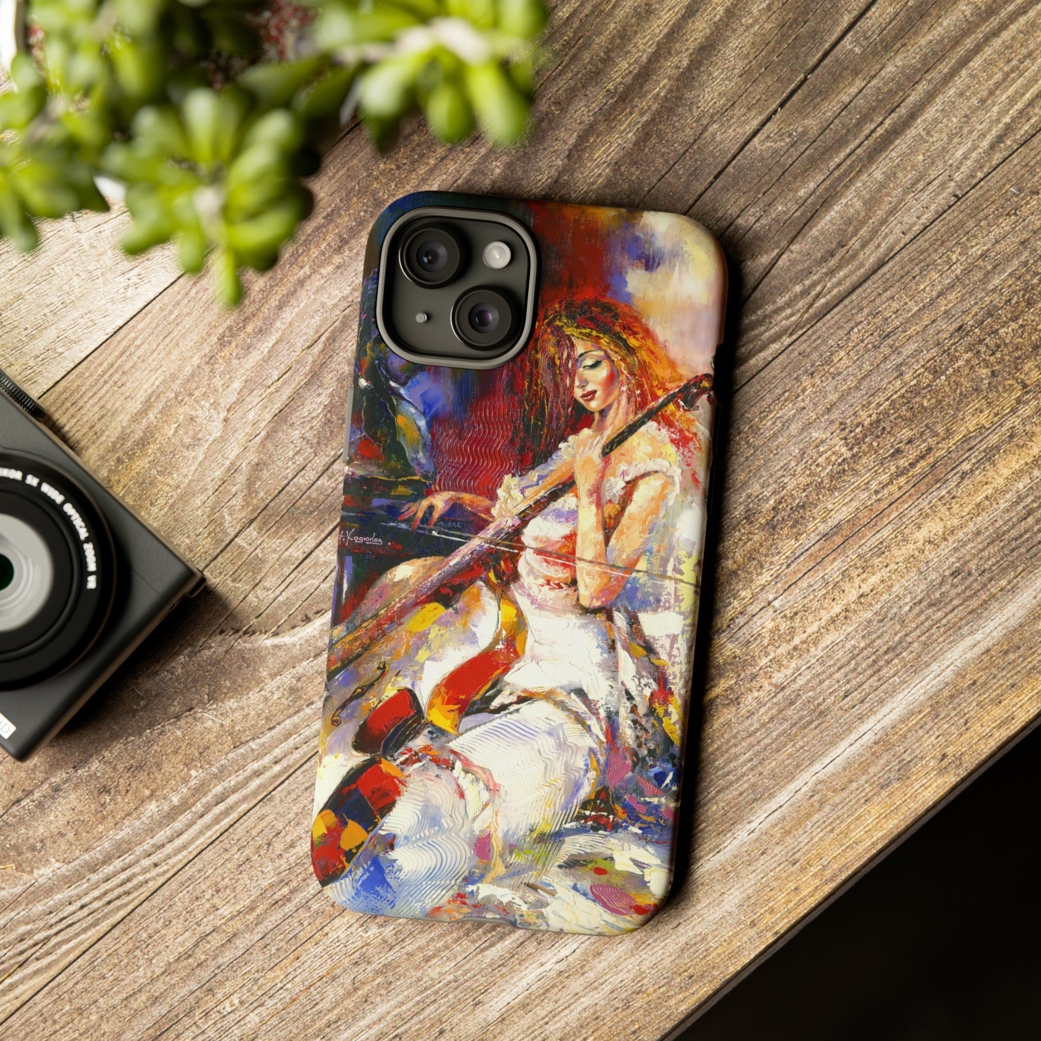 Girl Violoncello - Protective Phone Case