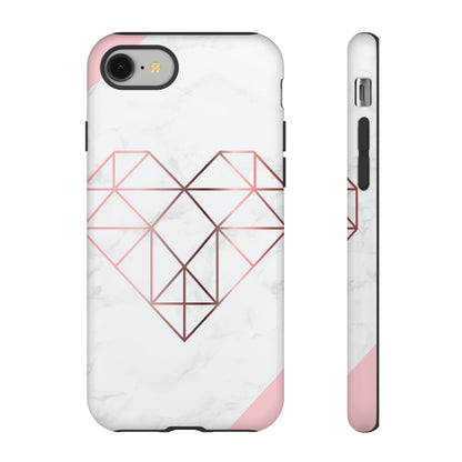 Heart Rose Gold - Protective Phone Case