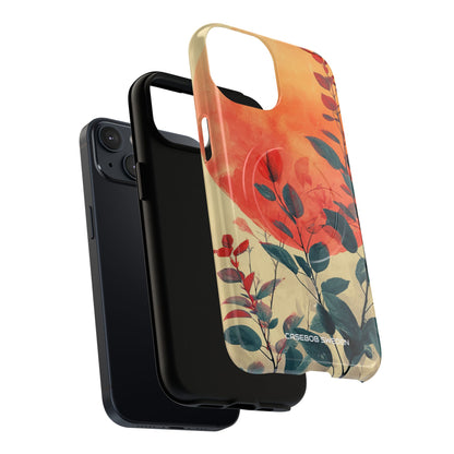 Orange Sun Harmony - Tough + MagSafe® iPhone 14 Phone Case