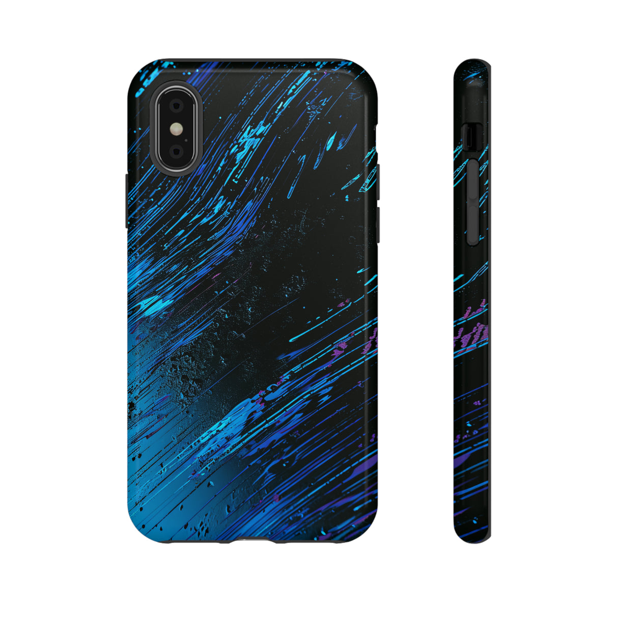 Cyber Stream: Digital Gradient - Protective Phone Case