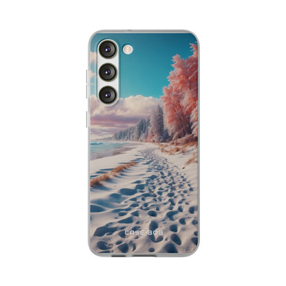 Snowy Footprints Samsung S23 Plus Case - Soft