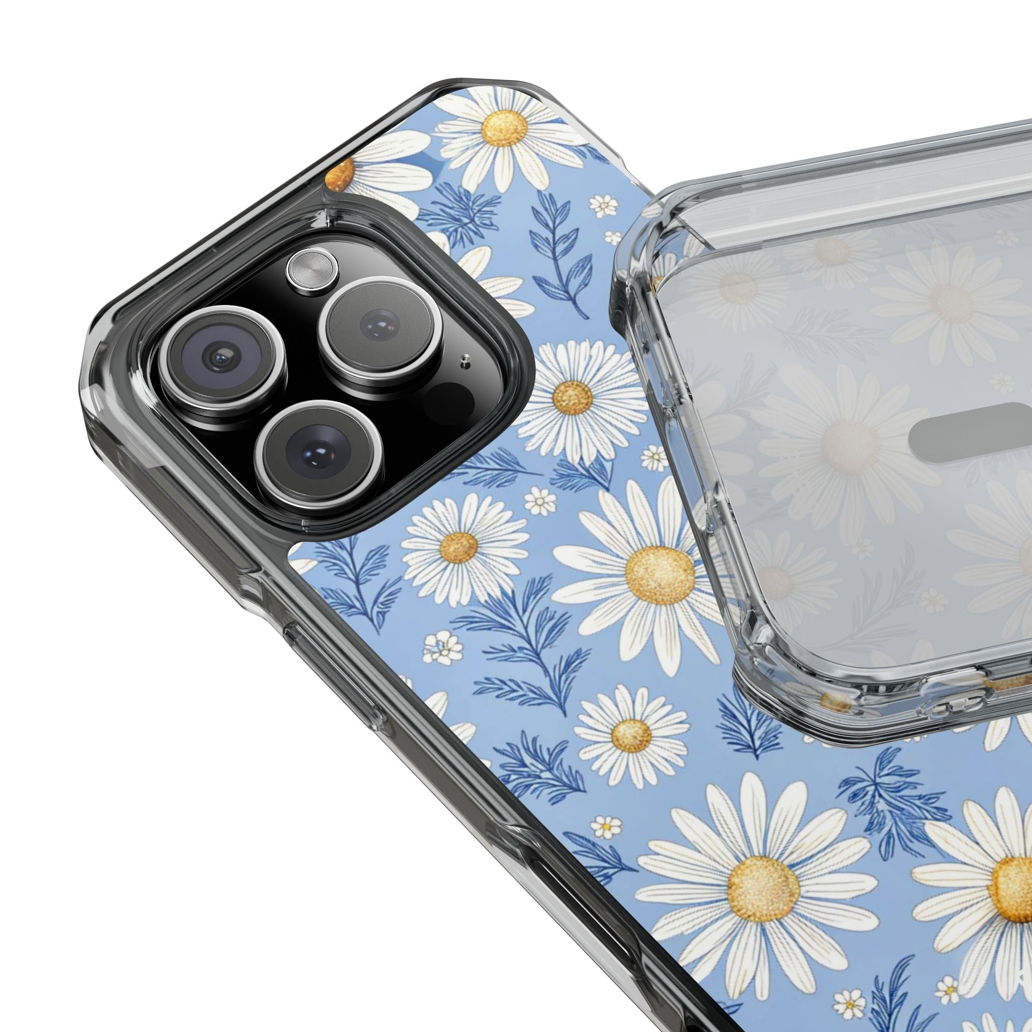 Daisies On Blue iPhone Case - Impact