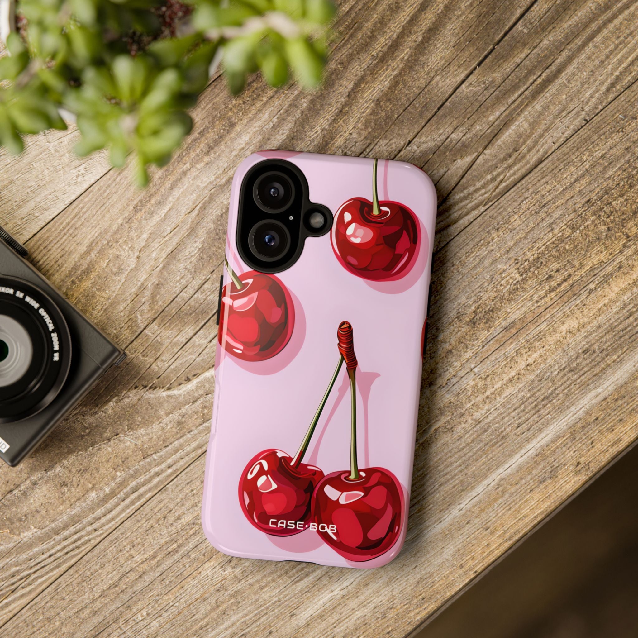 Glossy Cherry Burst iPhone 16 Pro Case - Tough