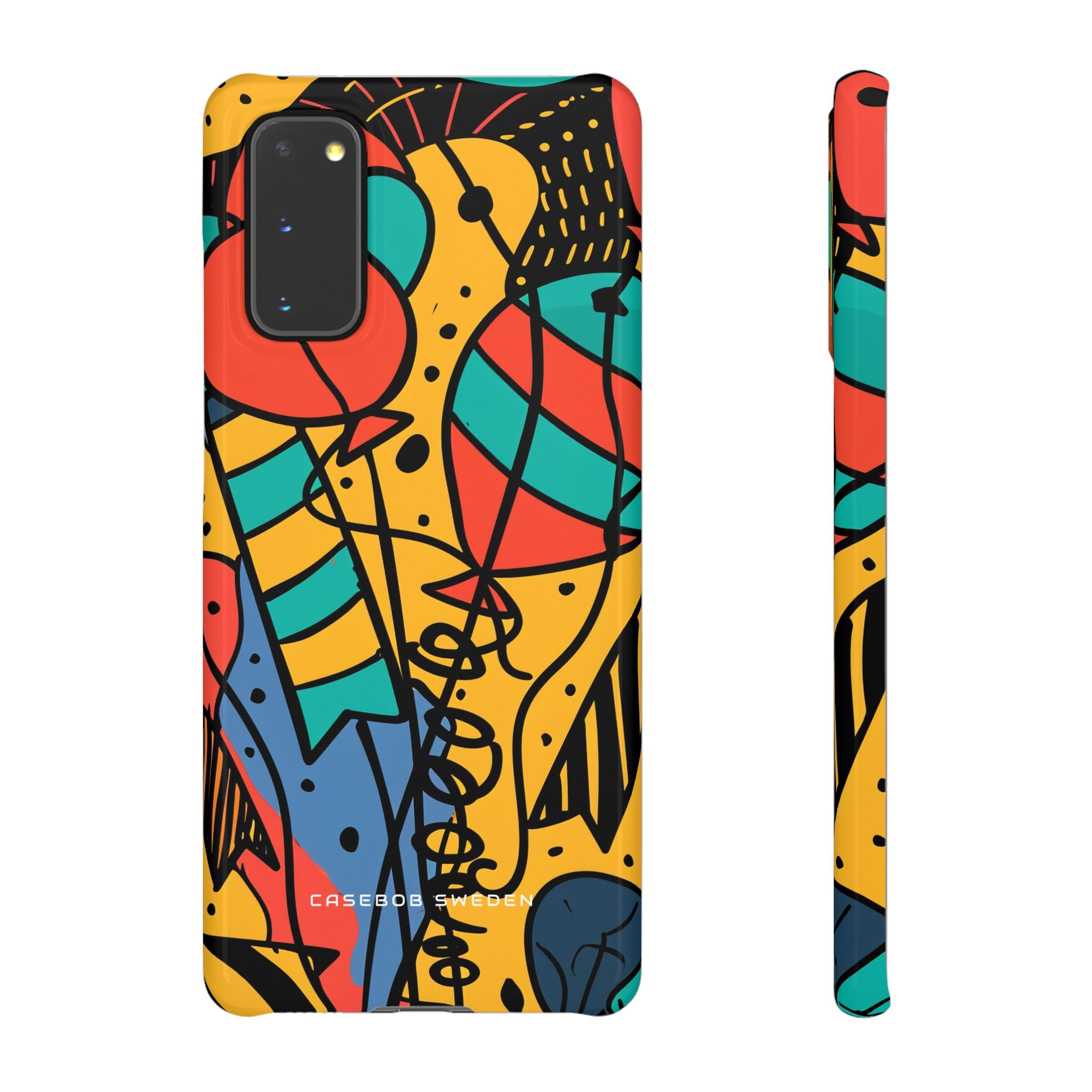 Playful Lines in Motion Samsung S20 - Slim Phone Case