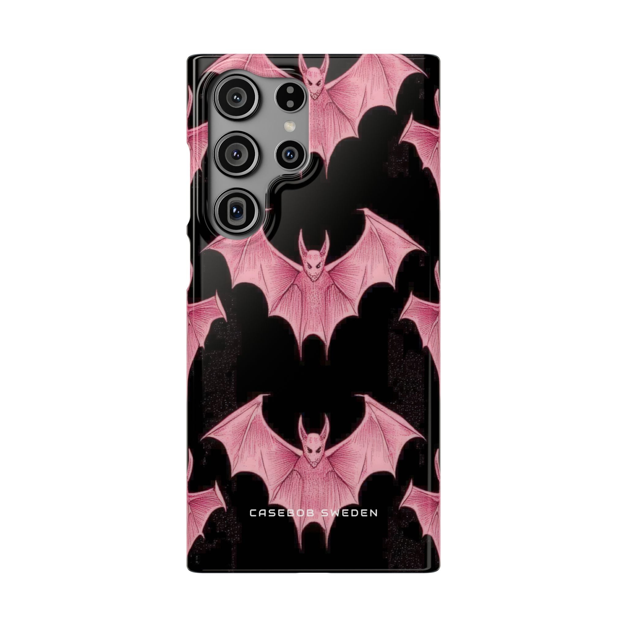 Gothic Pink Bats Aflame Samsung S23 - Slim Phone Case