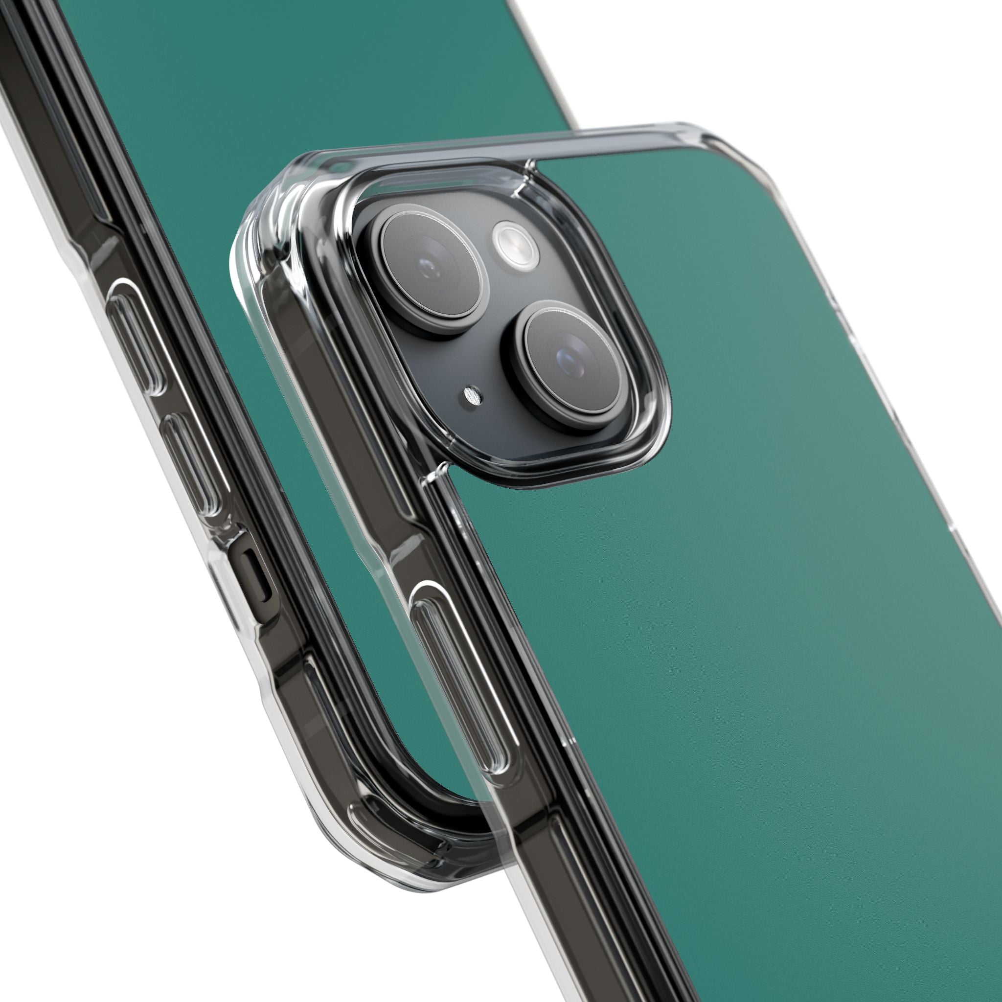 Celadon Green - Clear Impact Case for iPhone